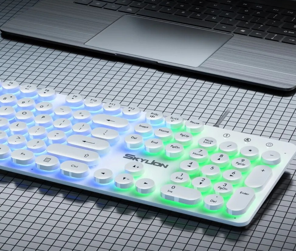 Wired 104-Key Multicolor Backlit Membrane Keyboard p1